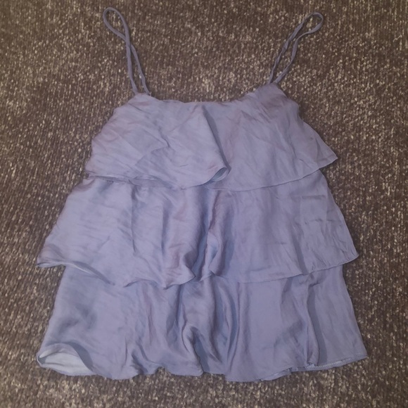 Periwinkle Ruffle Tank - Picture 4 of 5